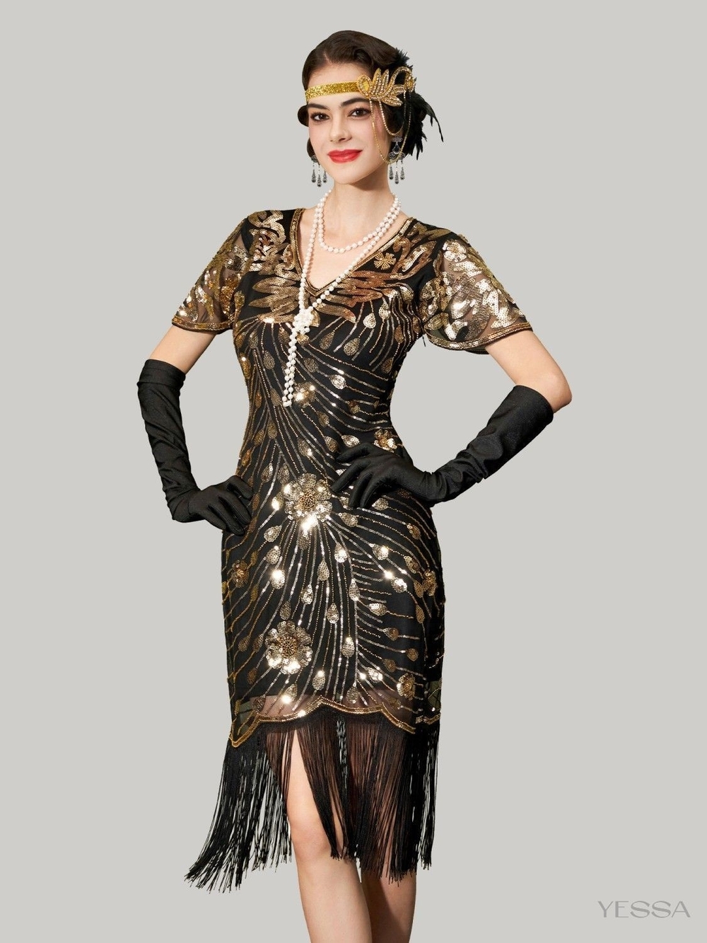 YESSA YS Kyleigh 1920s Flapper Dress